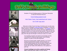 Tablet Screenshot of debsfrenchbulldogs.com